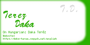 terez daka business card